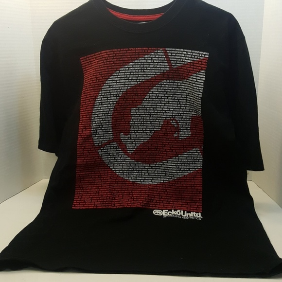 Ecko Unlimited T-shirt Black Graphic - Picture 1 of 5